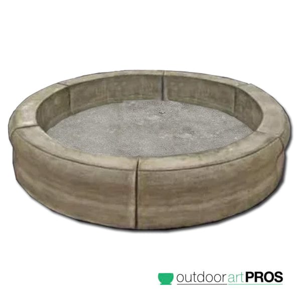 Medium Fiore Pond - Poly Basin with Set of 6 Coping Caps | 82.5 Diameter - Outdoorartpross