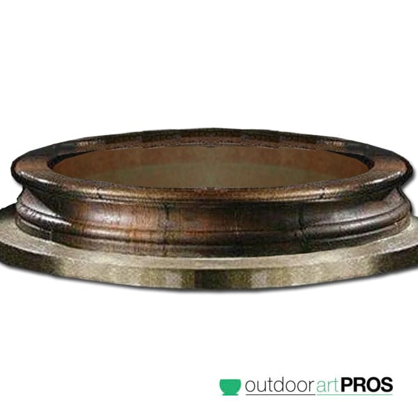 Bracci Stone Fountain Basin - 12 Feet - Outdoorartpross