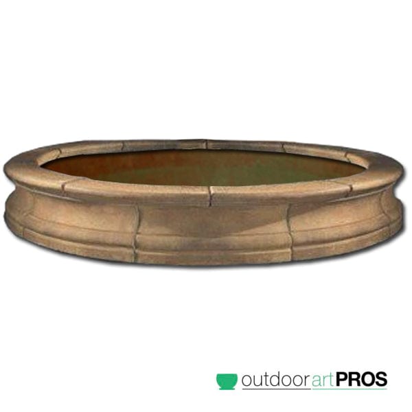 Bracci Stone Fountain Basin - 16 Feet - Outdoorartpross