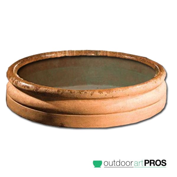 Fiore Round One Piece Fountain Basin | 46"Diameter - Outdoorartpross