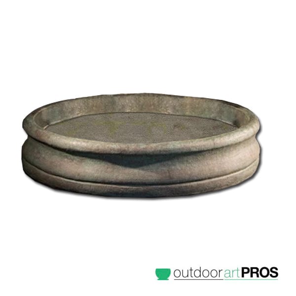 Fiore Round One Piece Fountain Basin | 55"Diameter - Outdoorartpross