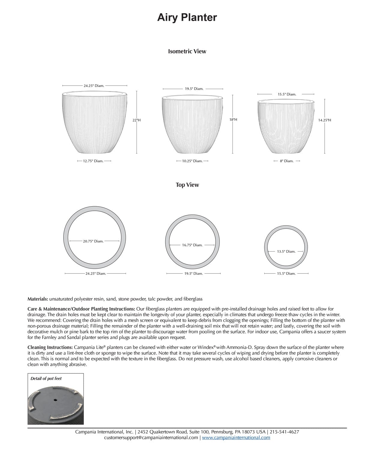 Airy Planter | Lite® Collection