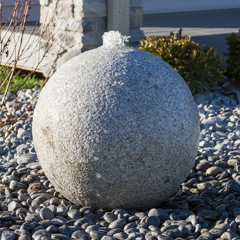 Granite Sphere Stone Fountain - Outdoorartpross