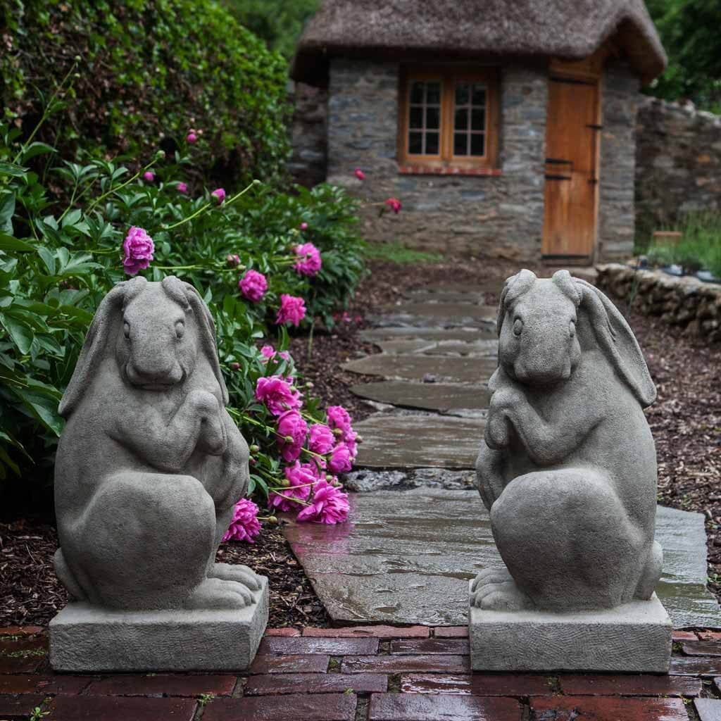 Newport Rabbit  Cast Stone Garden Statue