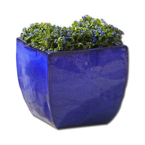 Obsit Square Planter in Riviera Blue Finish