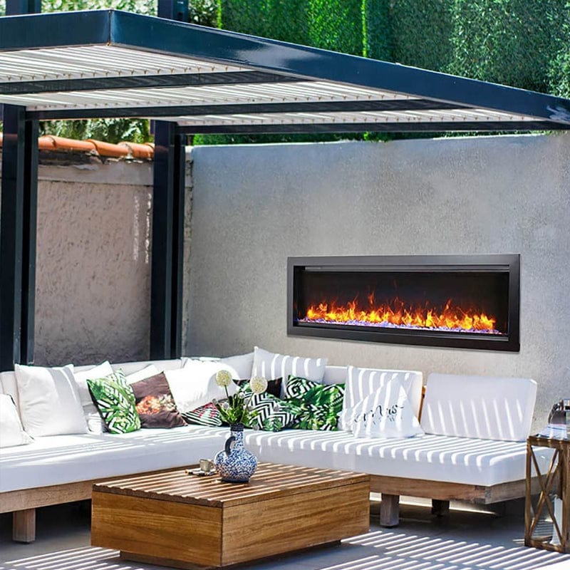 Amantii 50" BESPOKE Symmetry Smart Indoor | Outdoor Electric Fireplace