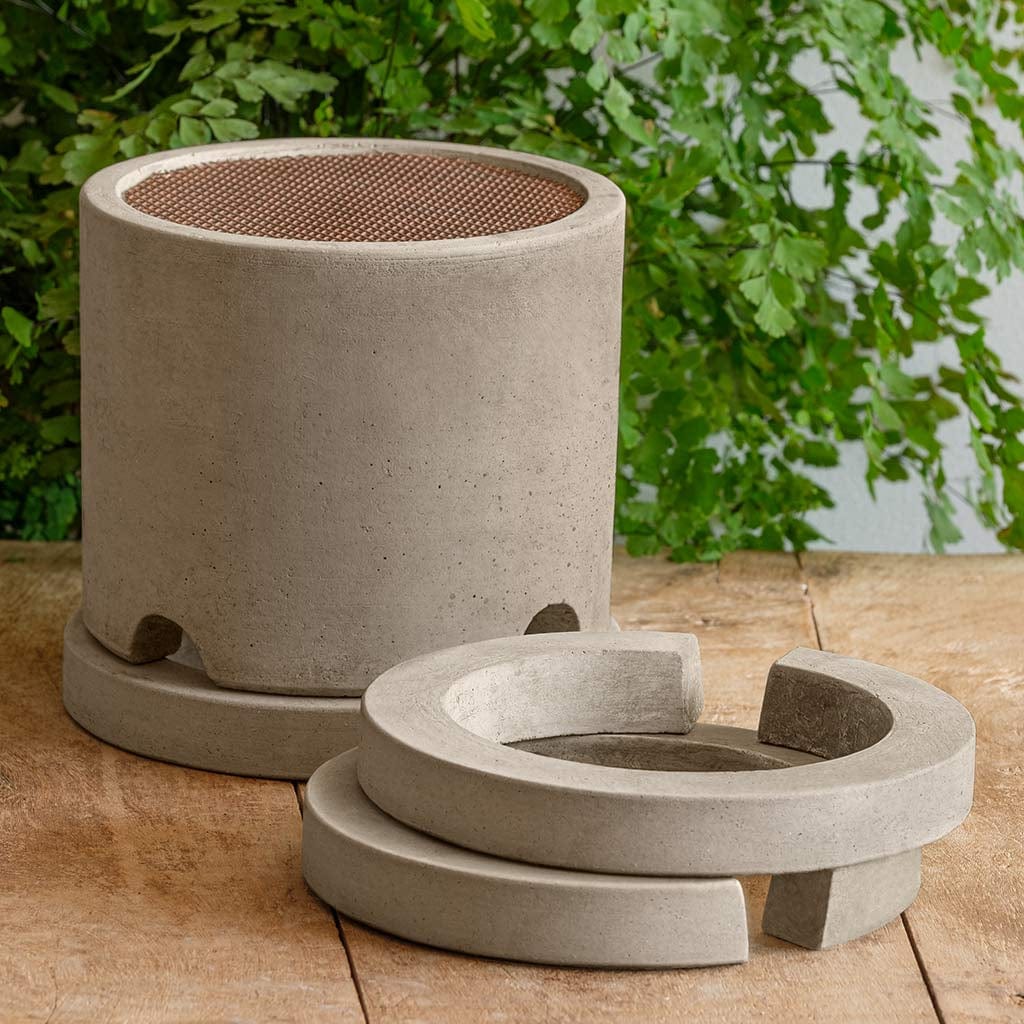 Round Wide Fountain Splash Guard with Riser