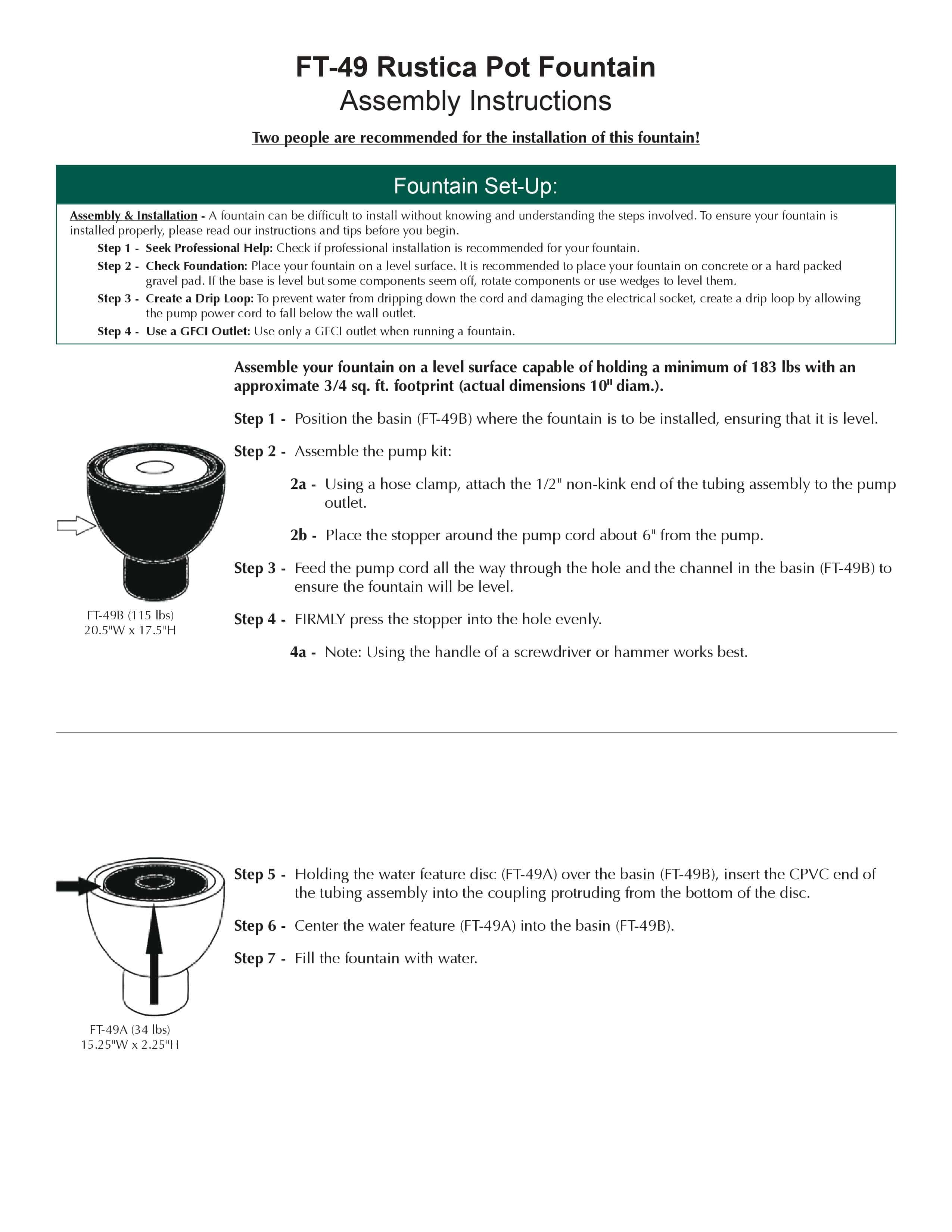 Rustica Pot Garden Water Fountain - Outdoorartpross