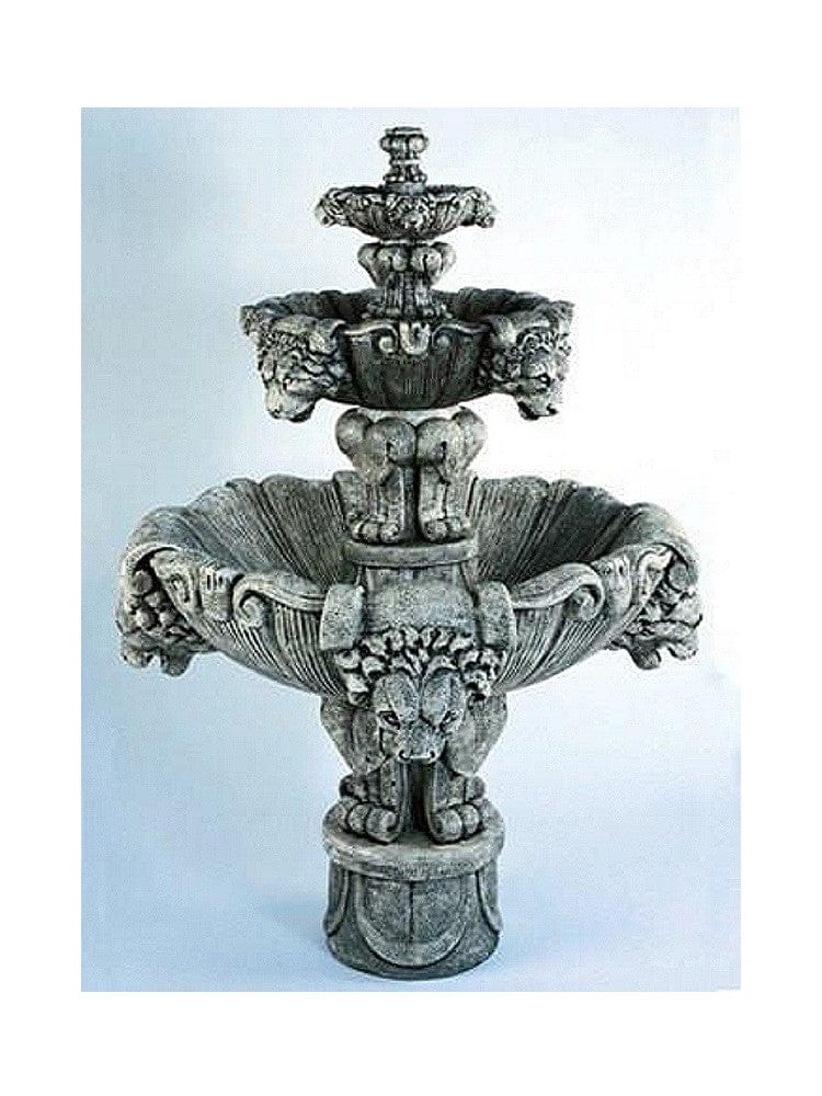 Lion Outdoor Water Fountain - Medium - Outdoorartpross