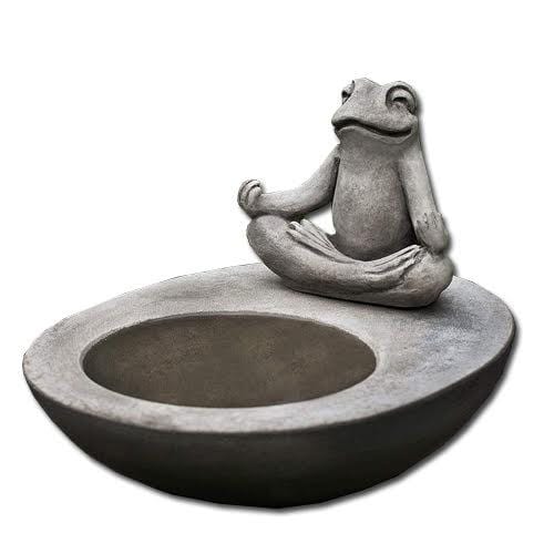 Zen Element Cast Stone Birdbath - Outdoorartpross