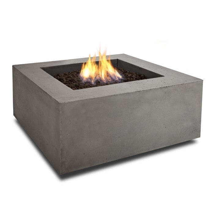 Baltic Square Natural Gas Fire Table - Glacier Gray Finish - Outdoorartpross