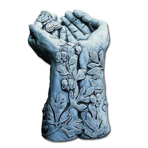 Mariposa Cast Stone Birdbath - Outdoorartpross