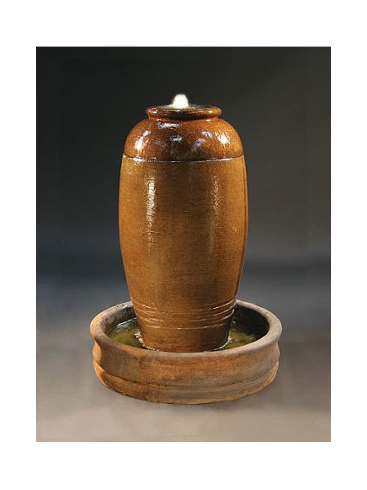 Santiago Urn Cast Stone Garden Fountain - Outdoorartpross