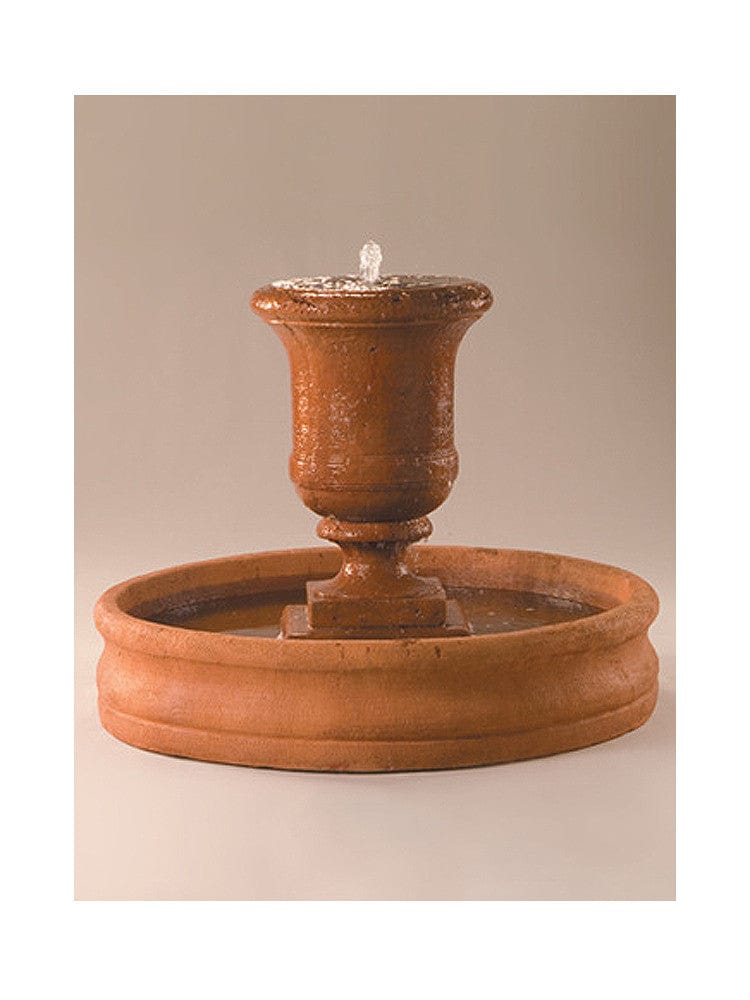 Tall Urn Cast Stone Outdoor Fountain - Medium - Outdoorartpross