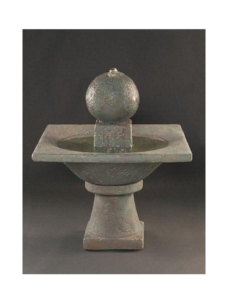 Garden Sphere Cast Stone Fountain - Outdoorartpross