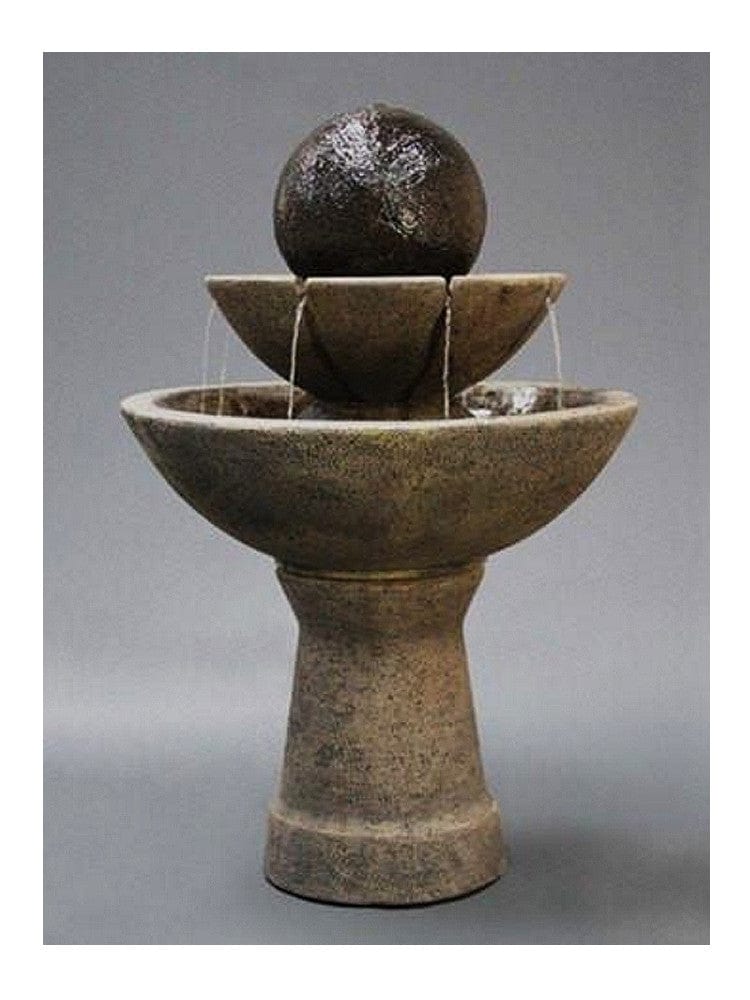 2 - Tier Zen Garden Water Fountain - Tall - Outdoorartpross