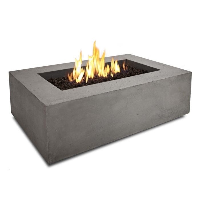 Baltic Rectangle Propane Fire Table - Glacier Gray Finish - Outdoorartpross