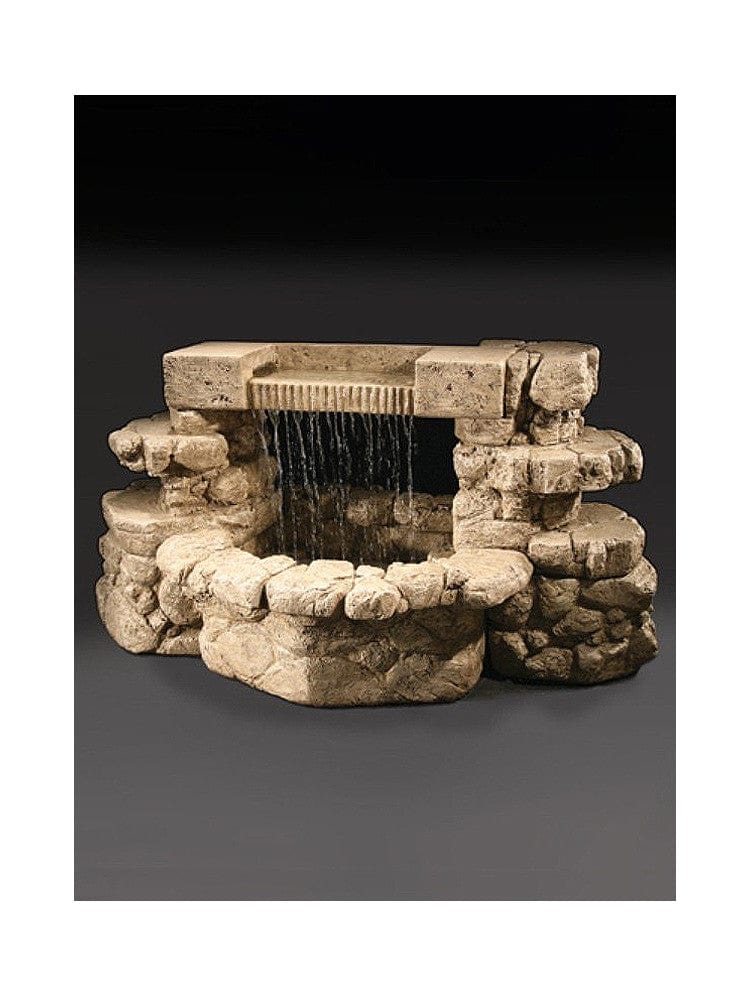 Rainbow Falls Cast Stone Outdoor Fountain - Outdoorartpross