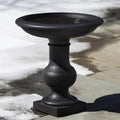 Balustrade Cast Stone Birdbath - Outdoorartpross