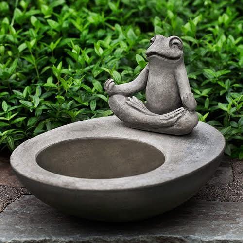 Zen Element Cast Stone Birdbath - Outdoorartpross