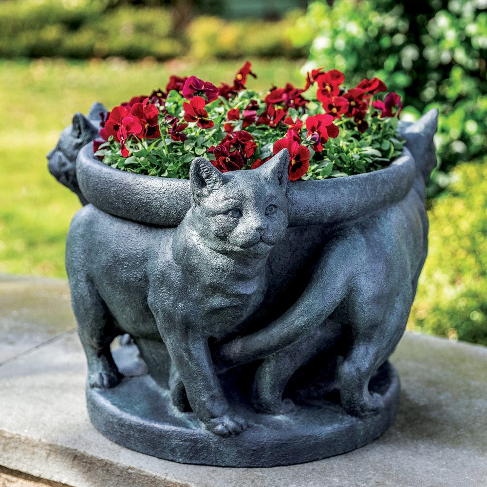 3 Cats Planter - Outdoorartpross