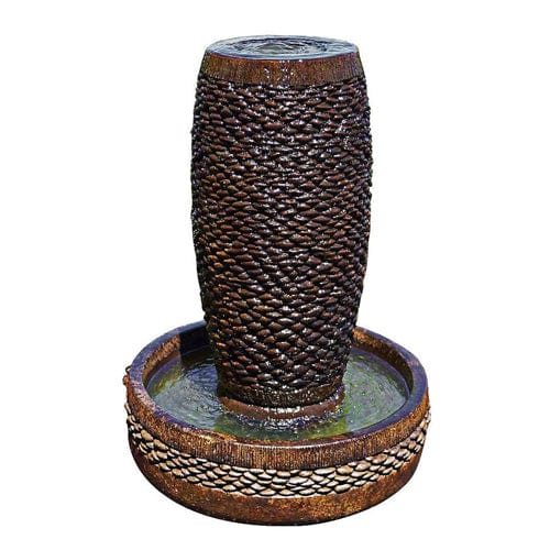 Slender Shimmering Stones Garden Fountain - Outdoorartpross