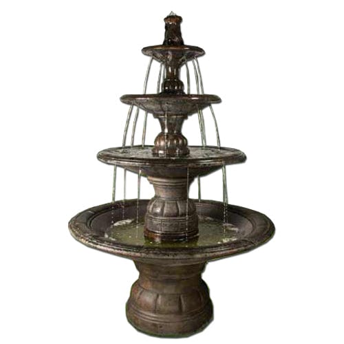 Grande Contemporary Four Tier Fountain - Outdoorartpross