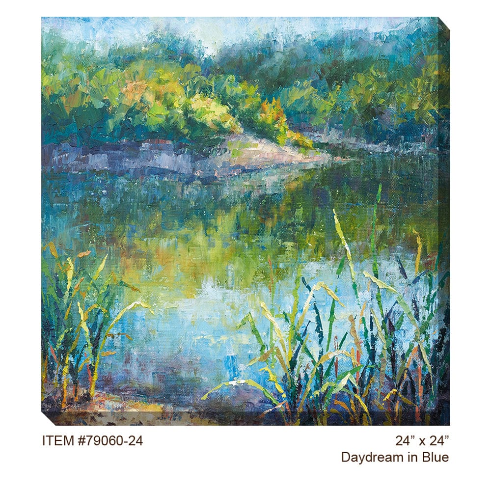 Daydream in Blue Outdoor Canvas Art - Outdoorartpross