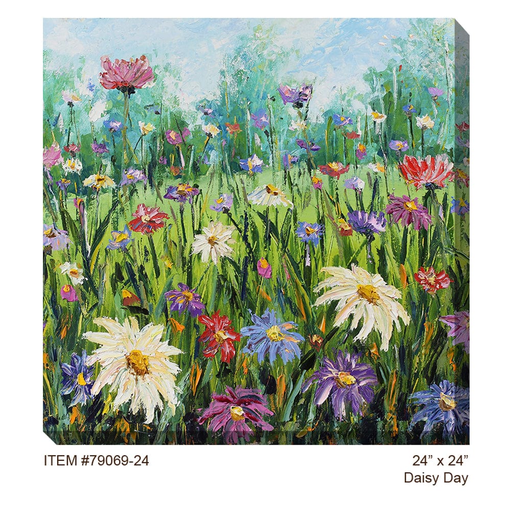 Daisy Day Outdoor Canvas Art - Outdoorartpross