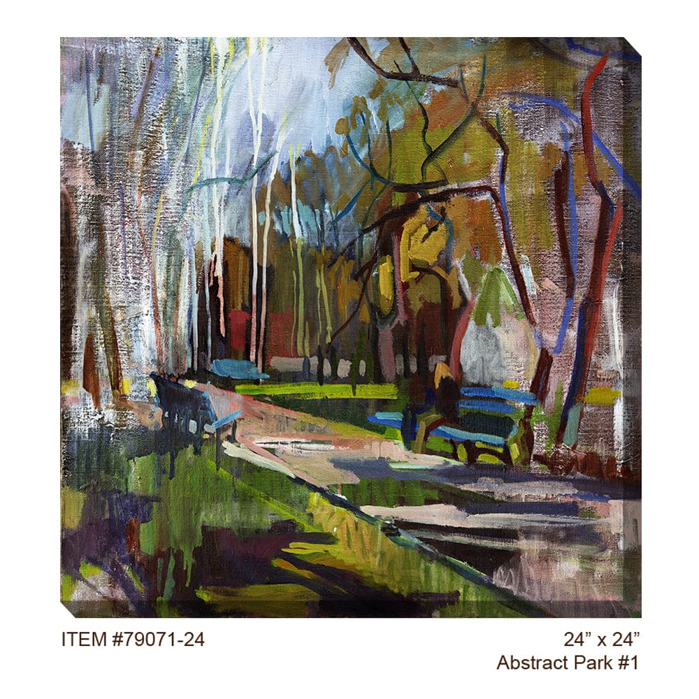 Abstract Park #1 Outdoor Canvas Art - Outdoorartpross