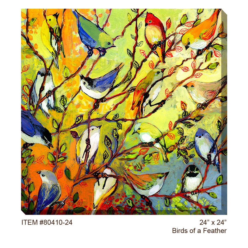 Birds of a Feather Outdoor Canvas Art - Outdoorartpross
