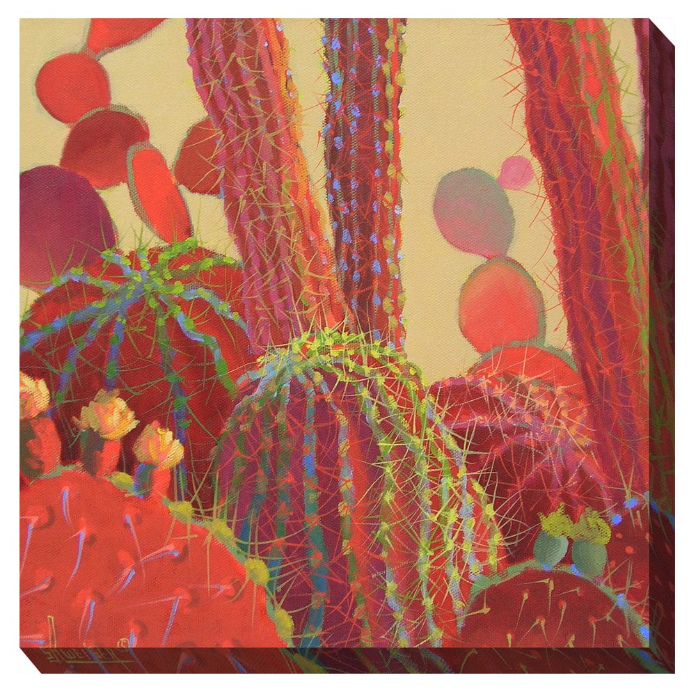 Desert Blooms Outdoor Canvas Art - Outdoorartpross