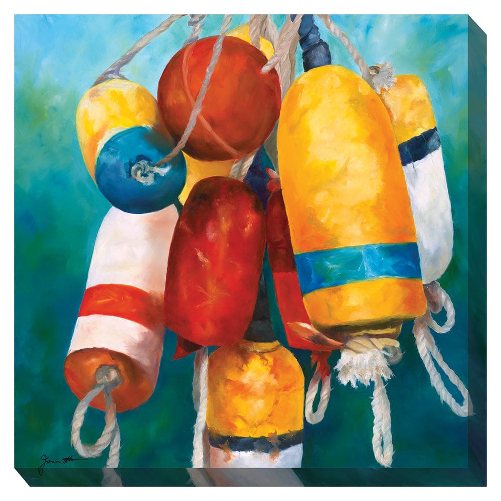Buoys #1 Outdoor Canvas Art - Outdoorartpross