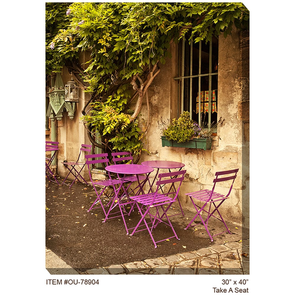 Take a Seat Outdoor Canvas Art - Outdoorartpross