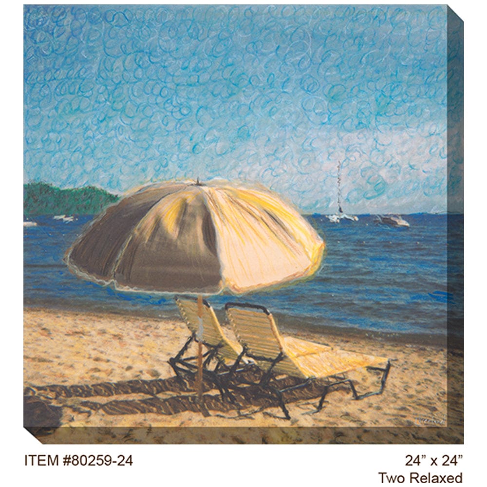 Two Relaxed Outdoor Canvas Art - Outdoorartpross