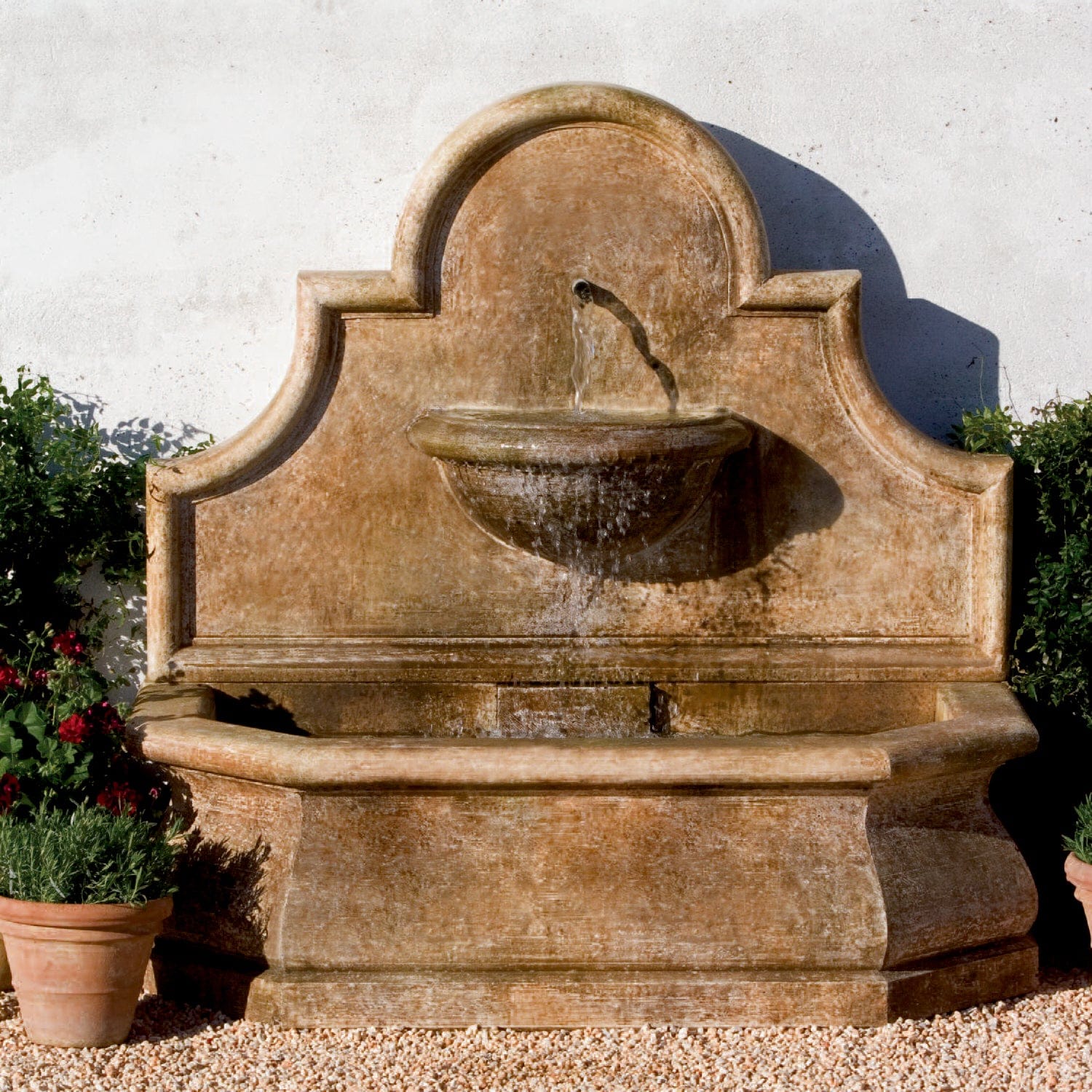 Andalusia Wall Outdoor Water Fountain - Outdoorartpross