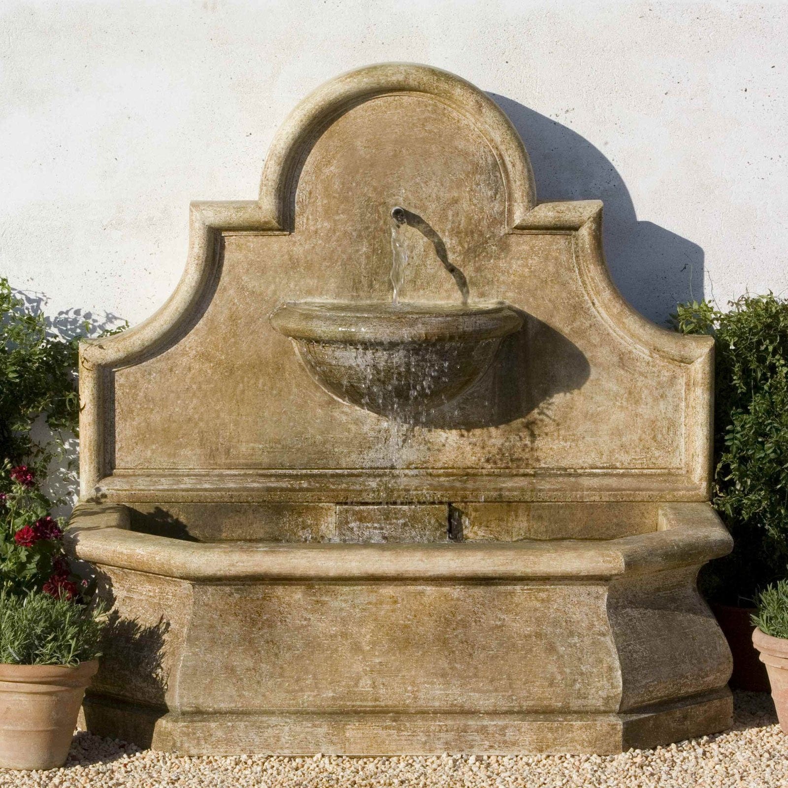 Andalusia Wall Outdoor Water Fountain - Outdoorartpross