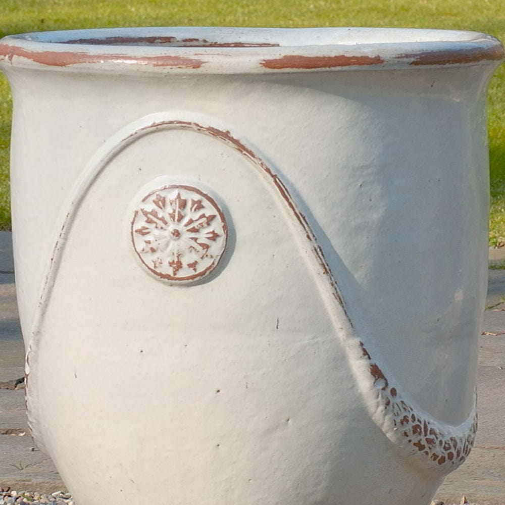 Anduze Urn Set of 4 in Antique White - Outdoorartpross