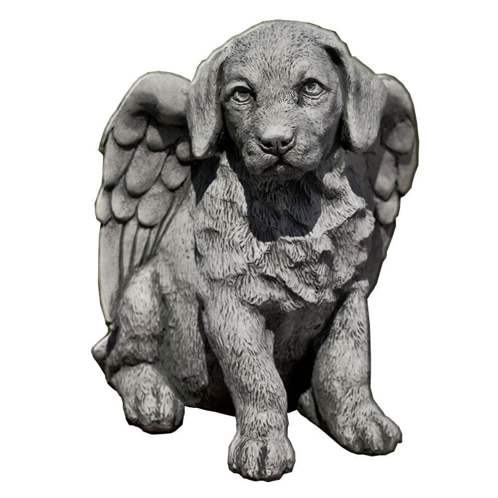 Angel Puppy Cast Stone Garden Statue - Outdoorartpross