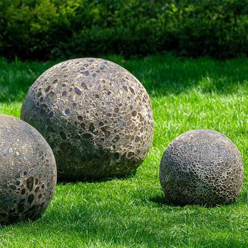 Angkor Spheres - Set of 3 in Fossil Grey | Garden Spheres- Outdoorartpross