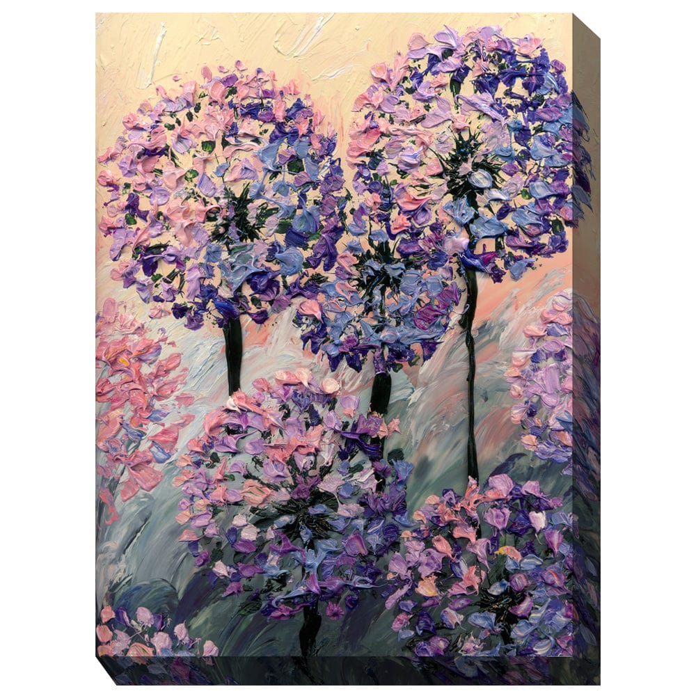 Artistic Allium Outdoor Canvas Art - Outdoorartpross