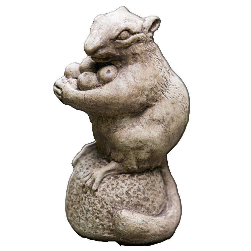 Autumn Chipmunk Cast Stone Garden Statue - Outdoorartpross