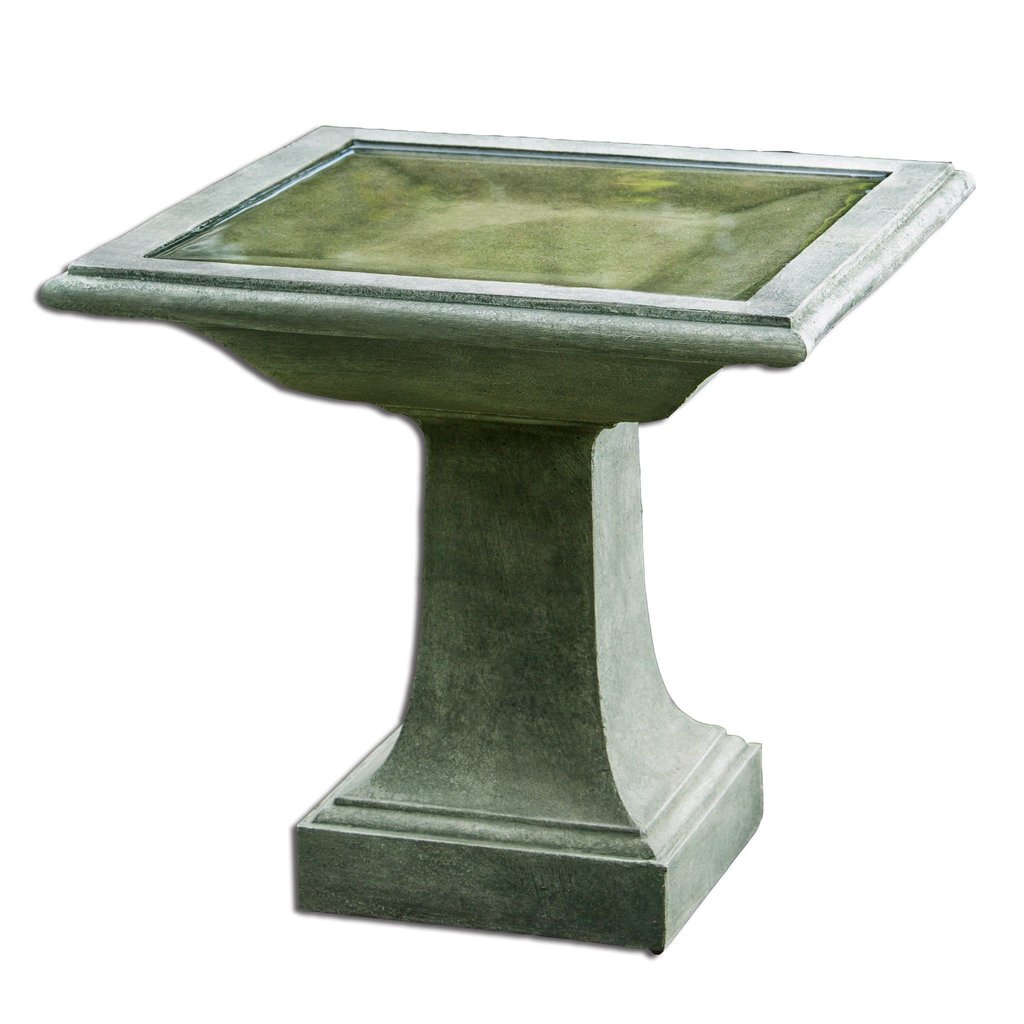 Avery Cast Stone Birdbath - Outdoorartpross