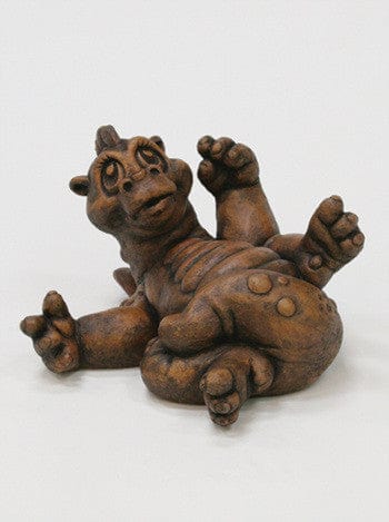 Baby Girl Dragon Garden Statue - Statuary - Outdoorartpross