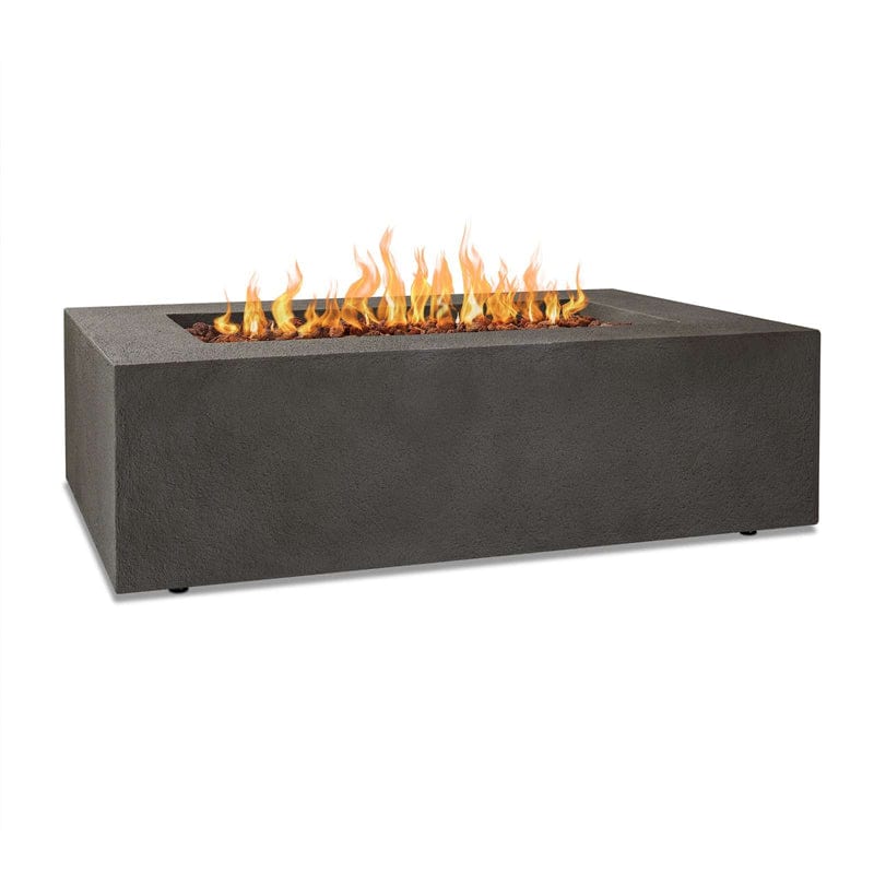 Baltic Rectangle Natural Gas Table in Glacier Gray Finish - Outdoorartpross