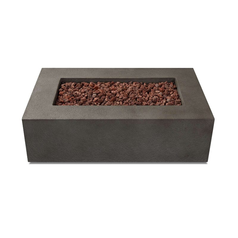 Baltic Rectangle Natural Gas Table in Glacier Gray Finish - Outdoorartpross