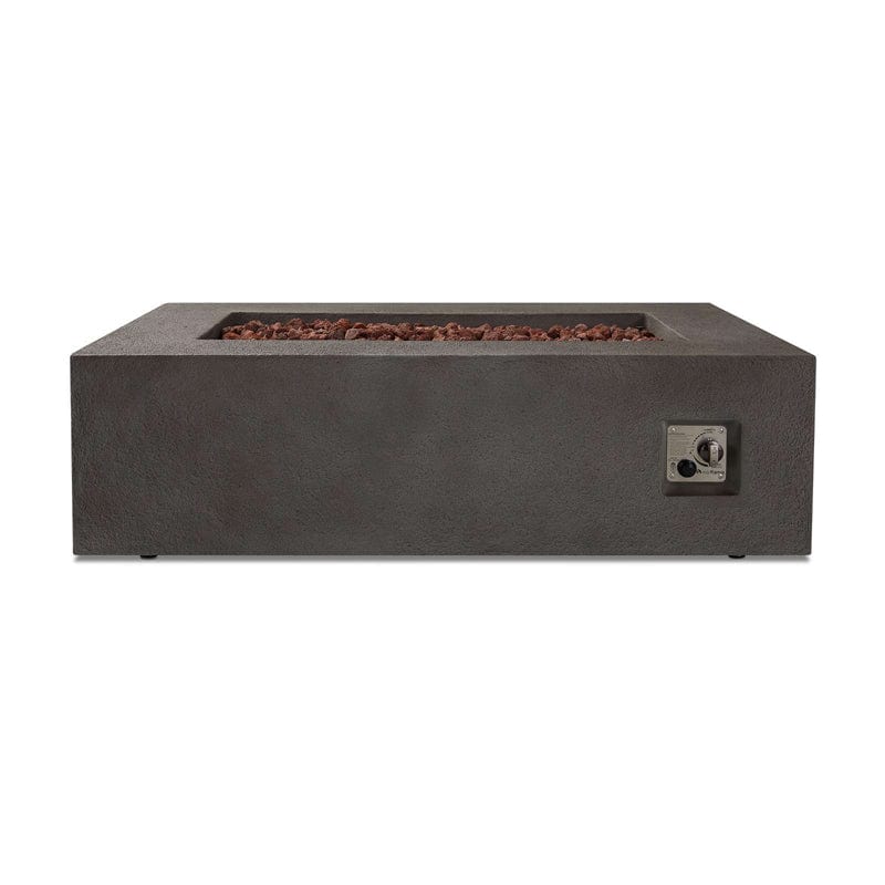 Baltic Rectangle Propane Fire Table - Glacier Gray Finish - Outdoorartpross