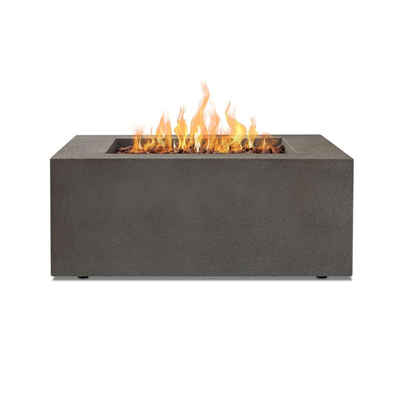 Baltic Square Natural Gas Fire Table - Glacier Gray Finish - Outdoorartpross