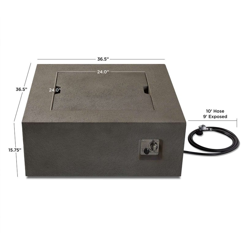 Baltic Square Propane Fire Table - Outdoorartpross