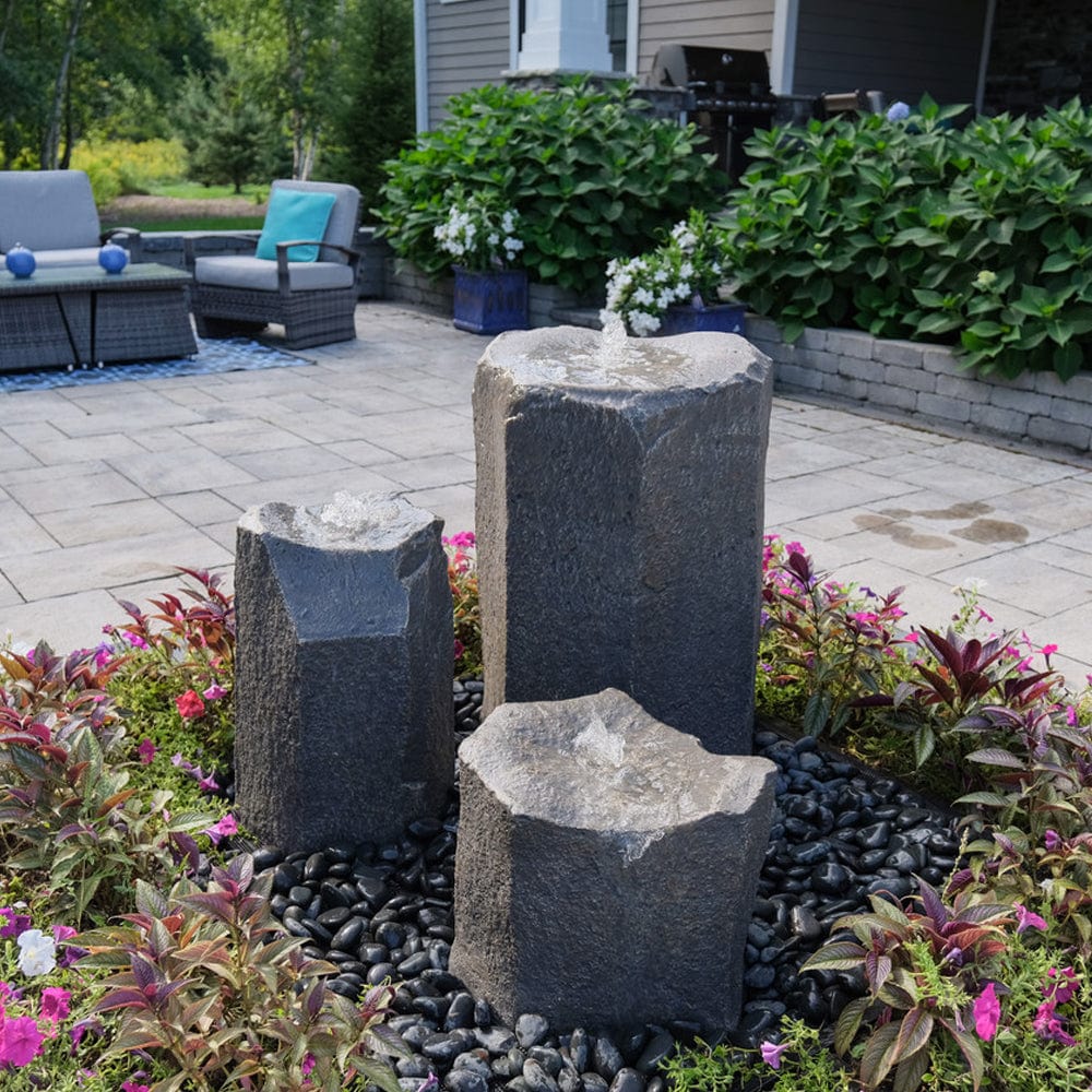 Bird Bath Triple Stone Fountain - Outdoorartpross